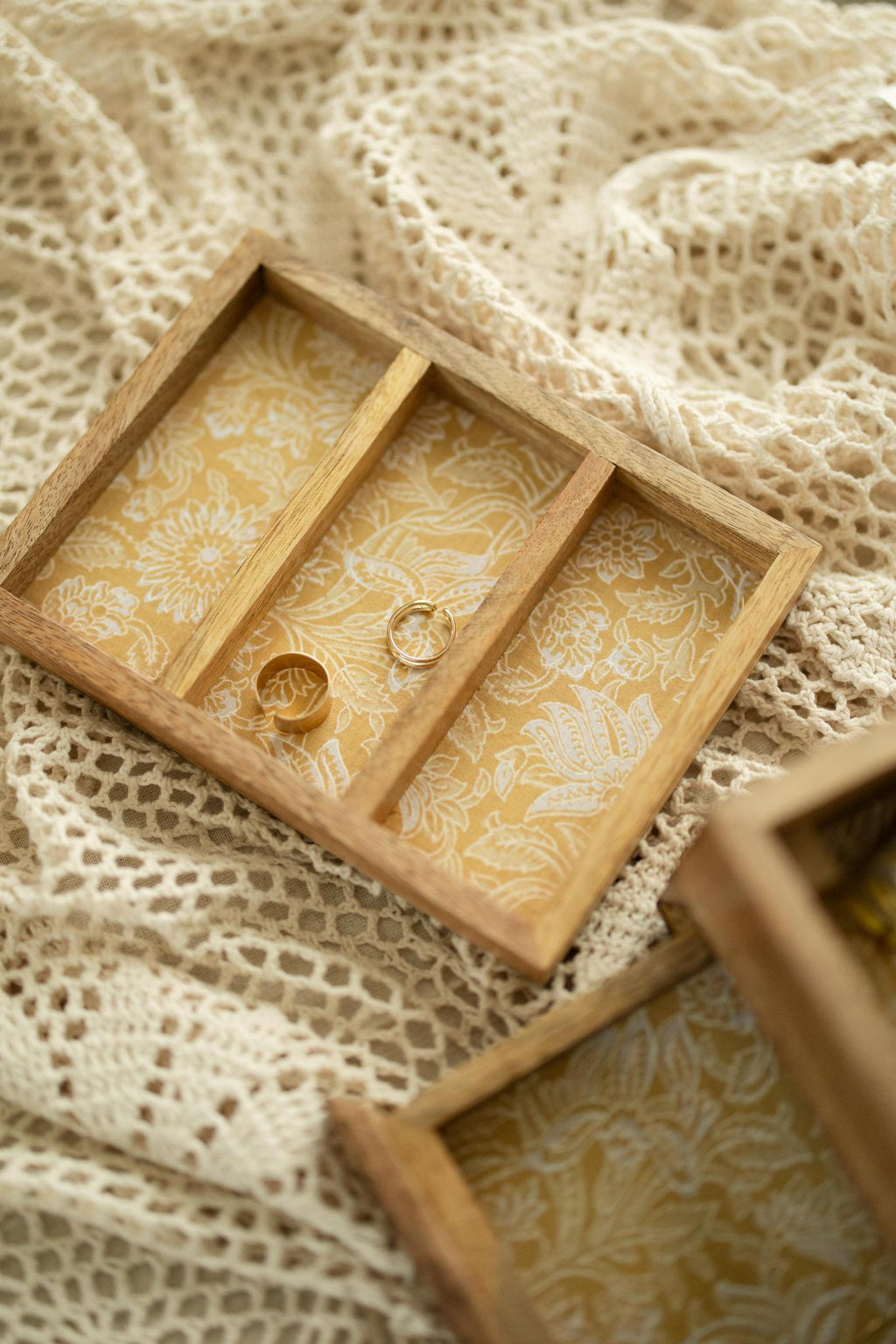 Hand-carved Wood Jewelry Box
