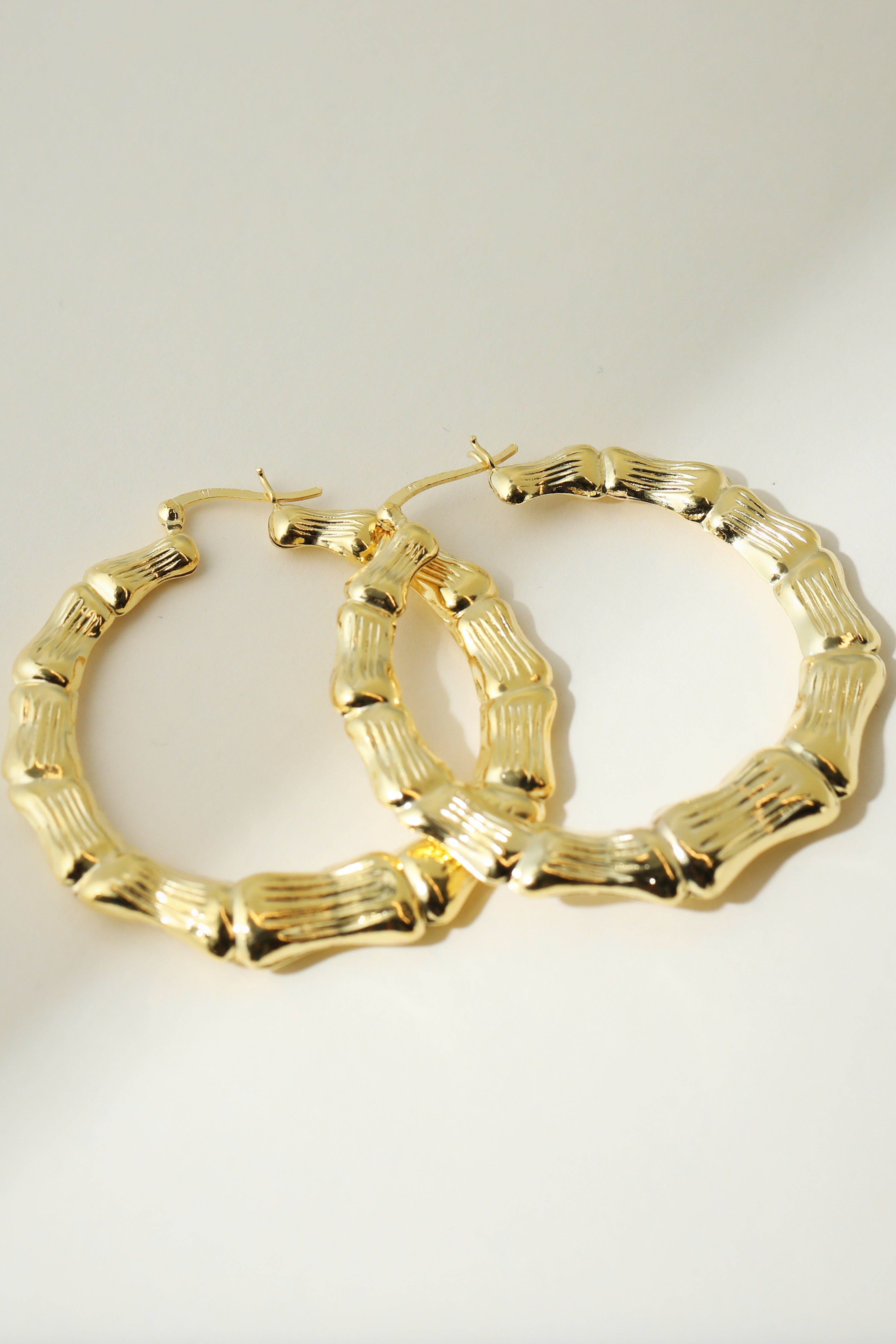 Bamboo Hoop Earring