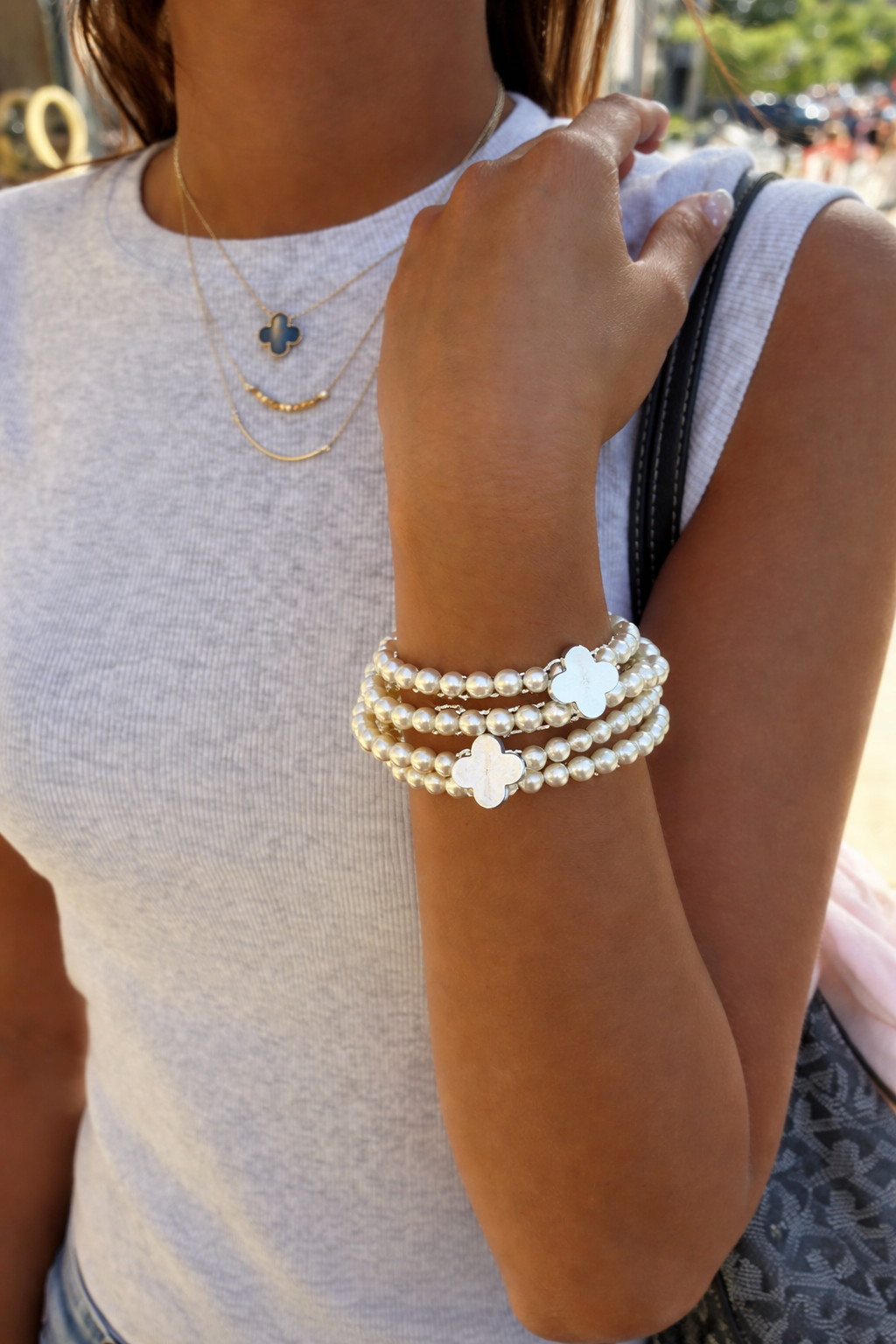 Pearl Layered Bracelets