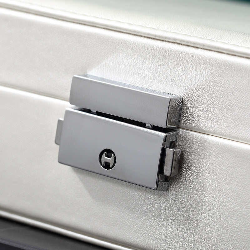 rectangular lock jewelry box
